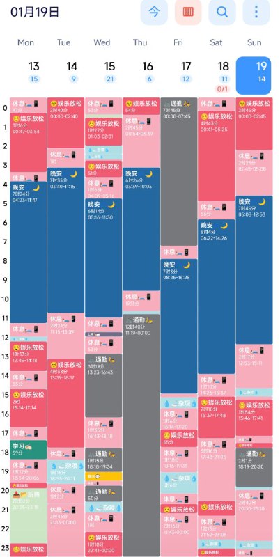 #我的一周第3周下一周我一定要学习😖